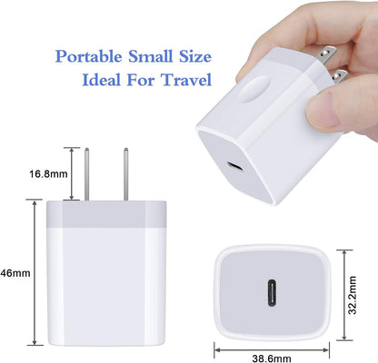 20W Samsung S25 Type-C Fast Charging Wall Charger for Galaxy and iPhone Devices, PD 3.0 USB-C Adapter