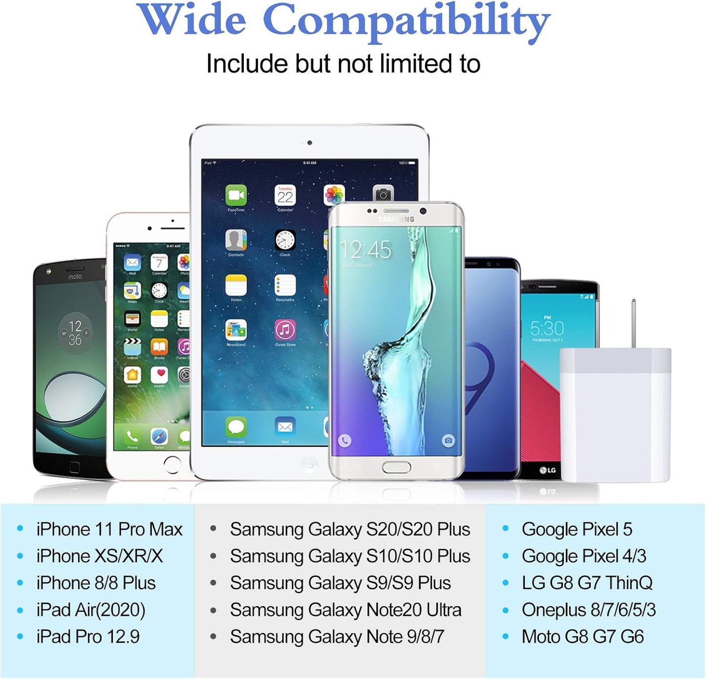 20W Samsung S25 Type-C Fast Charging Wall Charger for Galaxy and iPhone Devices, PD 3.0 USB-C Adapter